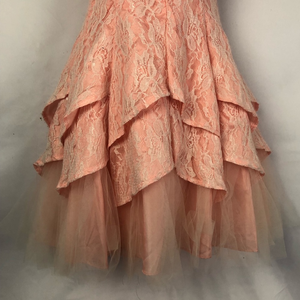 Strapless Rhinestone flower Dress - Picture 3 of 9